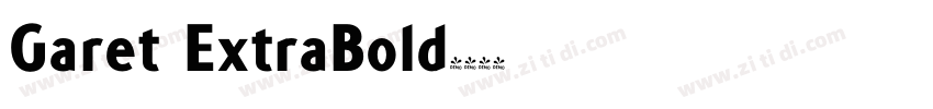 Garet ExtraBold字体转换